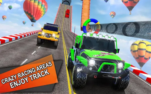 Impossible Jeep Stunt Driving android App screenshot 2